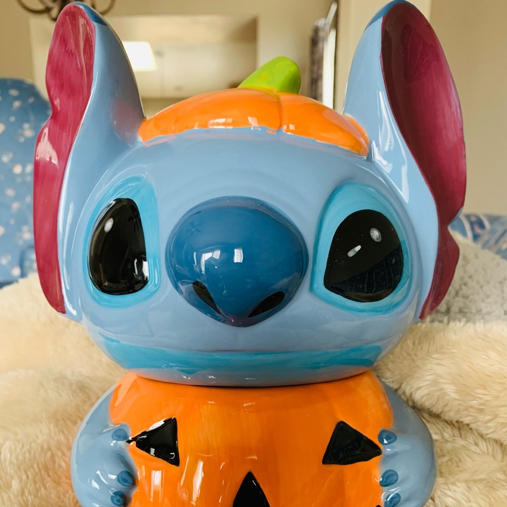 Stitch Halloween cookie jar